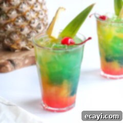 Azure Aloha Mai 11 Blue Hawaiian Mai Tai