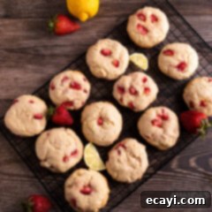 Zesty Strawberry Lemonade Cookies 16 Strawberry Lemonade Cookies with creamy filling