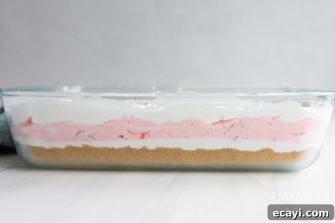 Strawberry Dream Layers 12 layered strawberry lasagna dessert