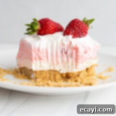 Strawberry Dream Layers 15 Strawberry Lasagna on a plate