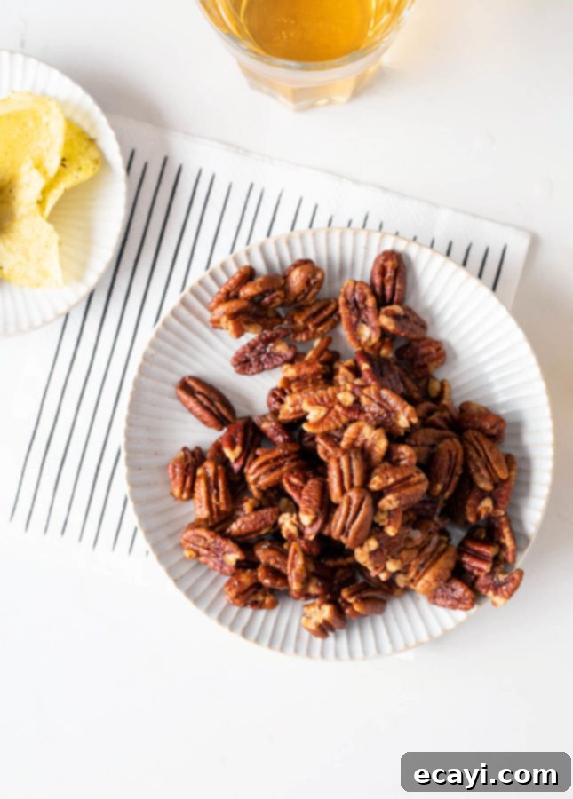 Sweet and Spicy Candied Pecans 3 Spicy and Sweet Cocktail Pecans // FoodNouveau.com