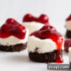 Bite-Sized Cheesecake Delights 11 3 mini cherry cheesecakes