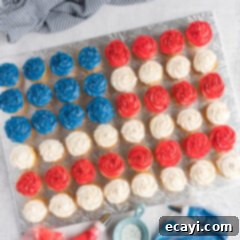 Stars and Stripes Sweet Treats 10 american flag cupcake cake