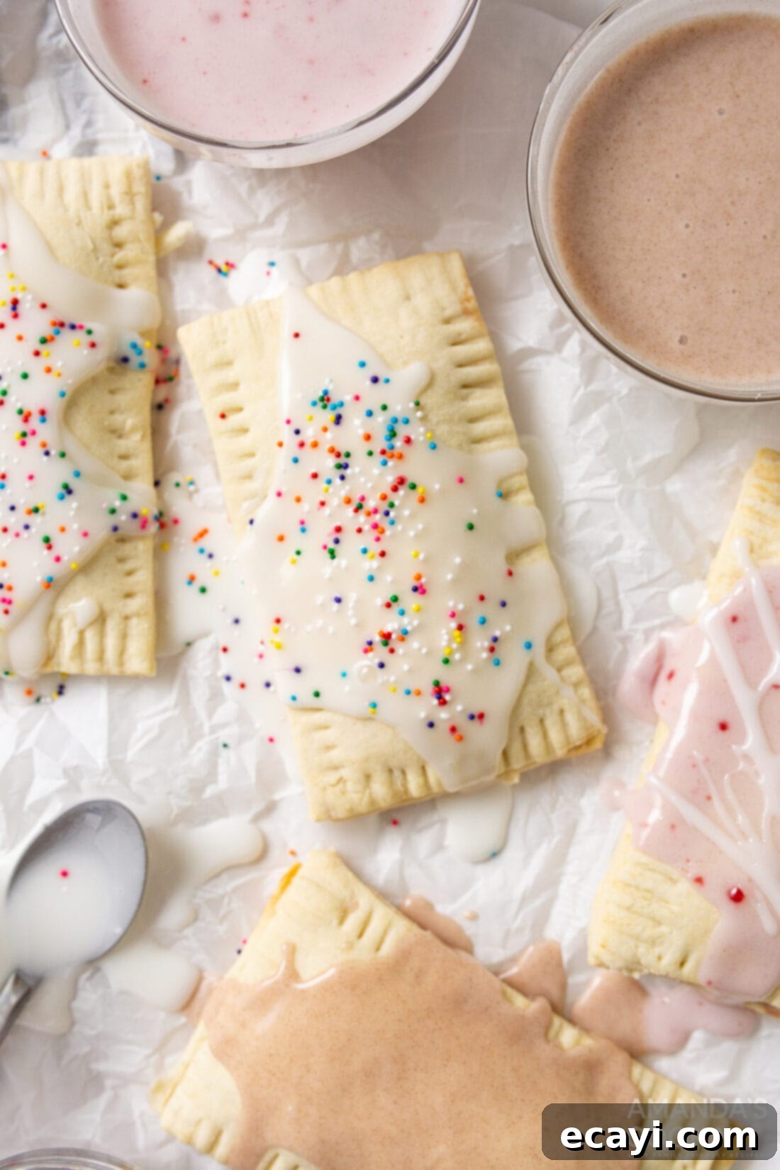 Whip Up Your Own Pop Tarts 2 Homemade Pop Tarts stacked with a bite taken out, showing jam filling and golden crust