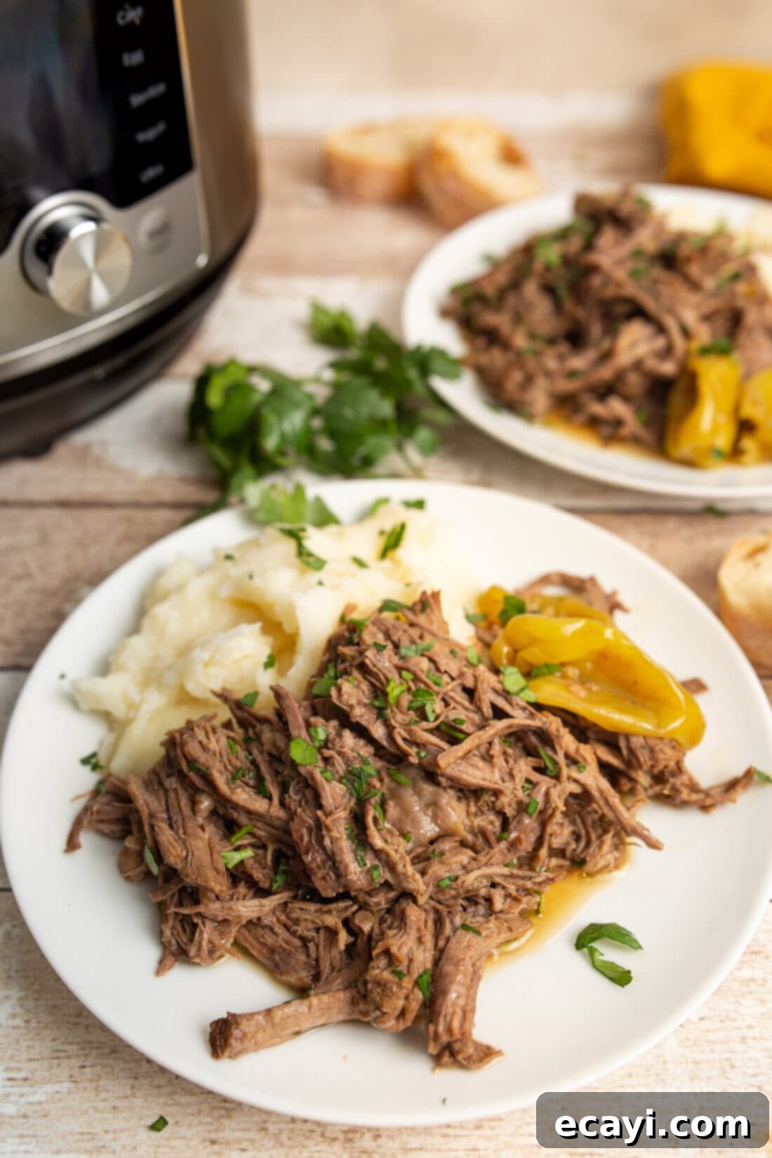 Effortless Southern Comfort Pot Roast 8 Instant Pot Mississippi Pot Roast with mashed potatoes