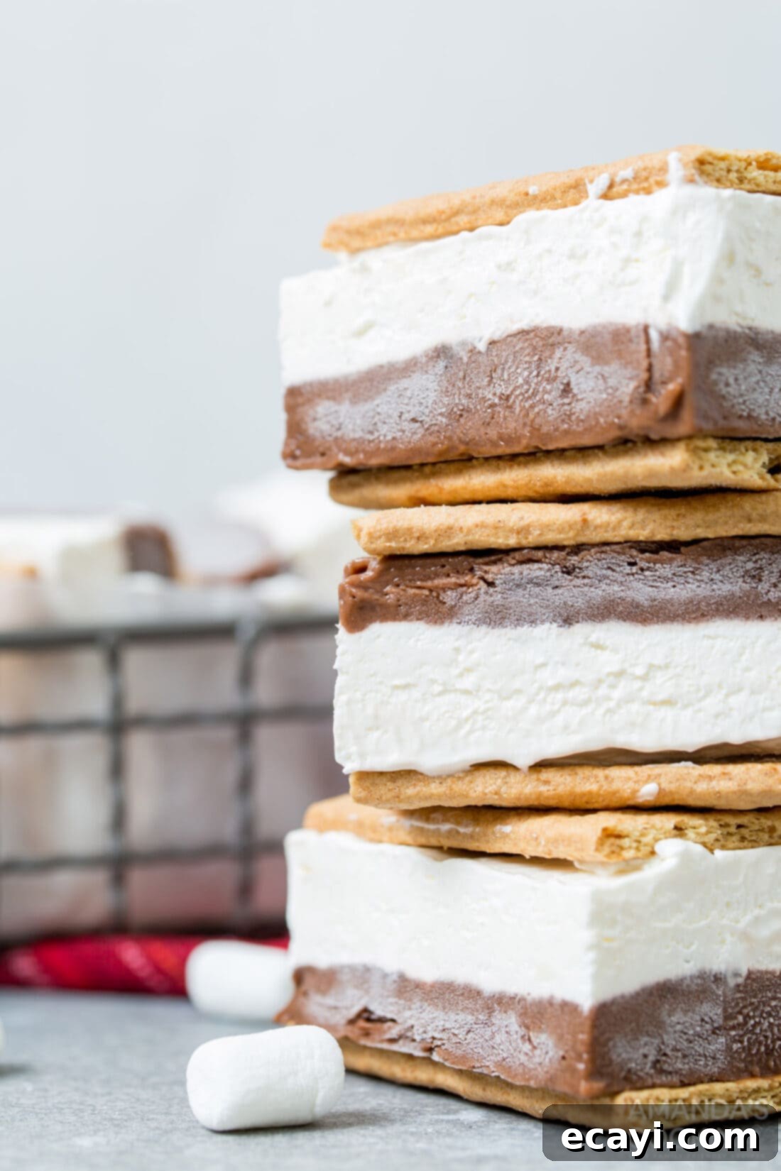 Frosty Smores 2 stack of frozen smores