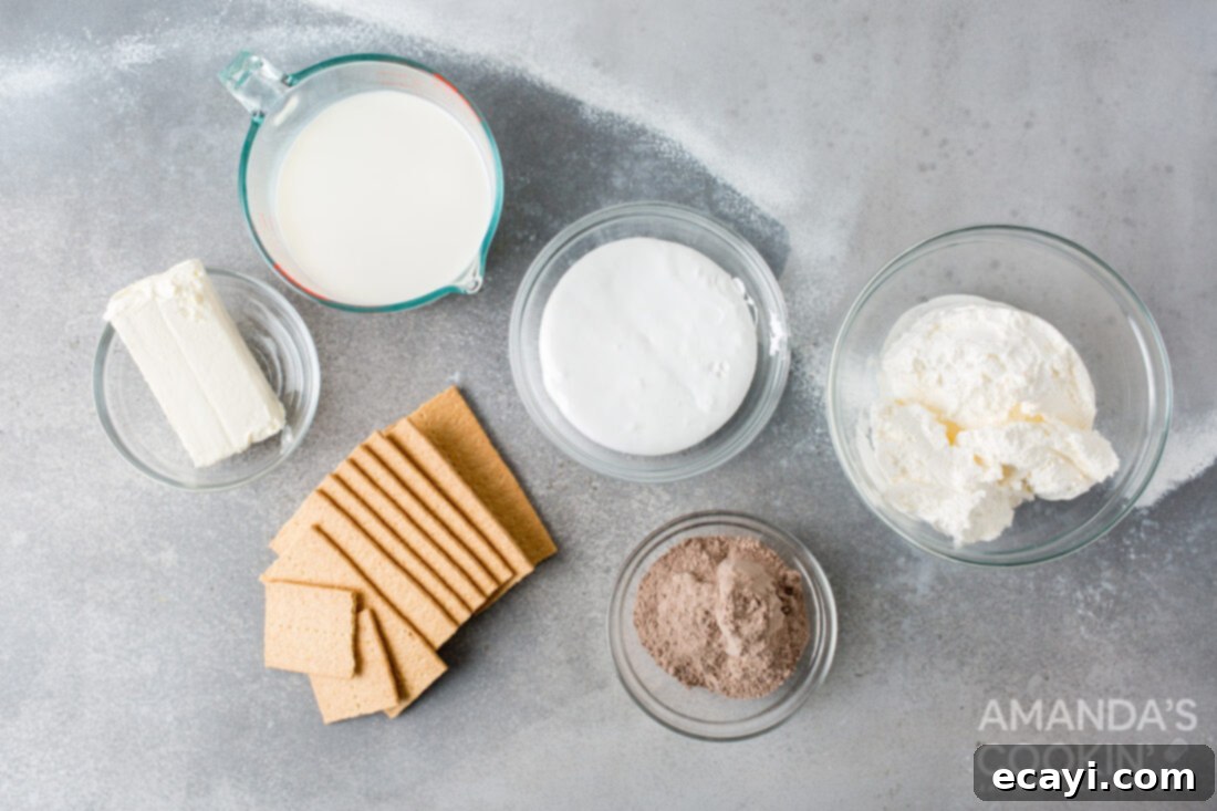 Frosty Smores 4 ingredients for frozen smores