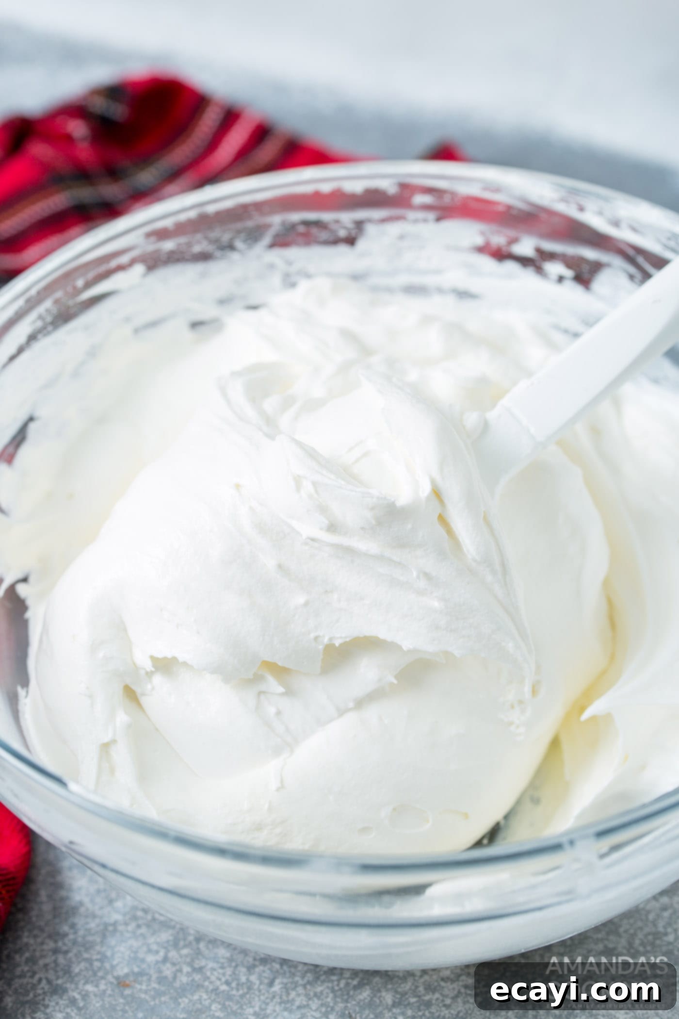 Frosty Smores 7 cream cheese, whipped topping and marshmallow fluff in a bowl