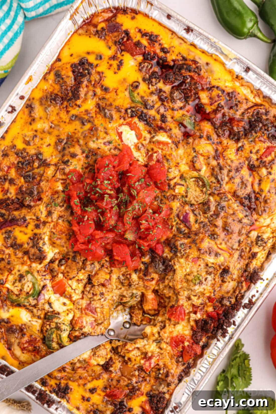 Decadent Smoked Cheese Dip 2 Smoked Queso Dip in foil pan