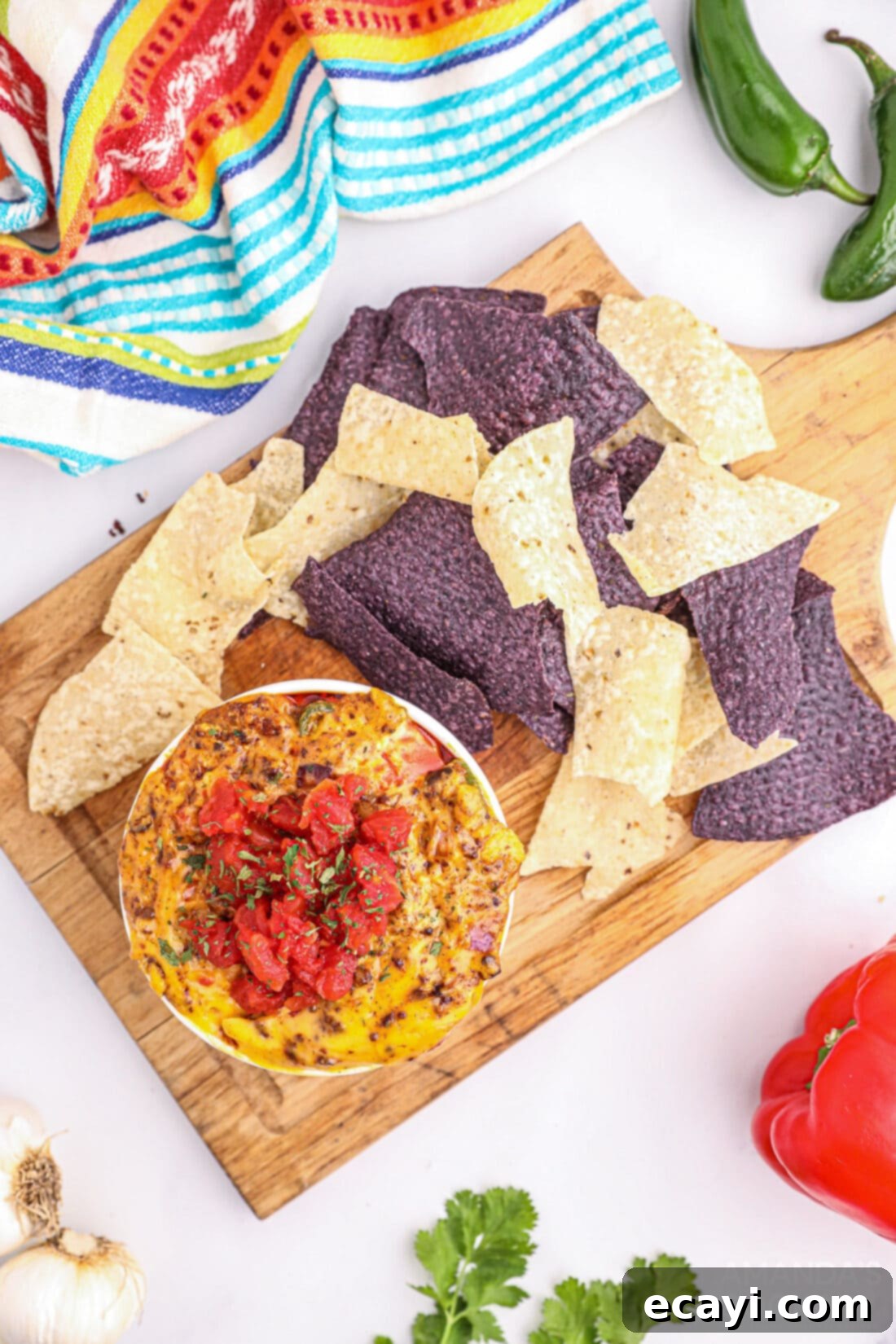 Decadent Smoked Cheese Dip 3 Smoked Queso Dip in bowl with chips