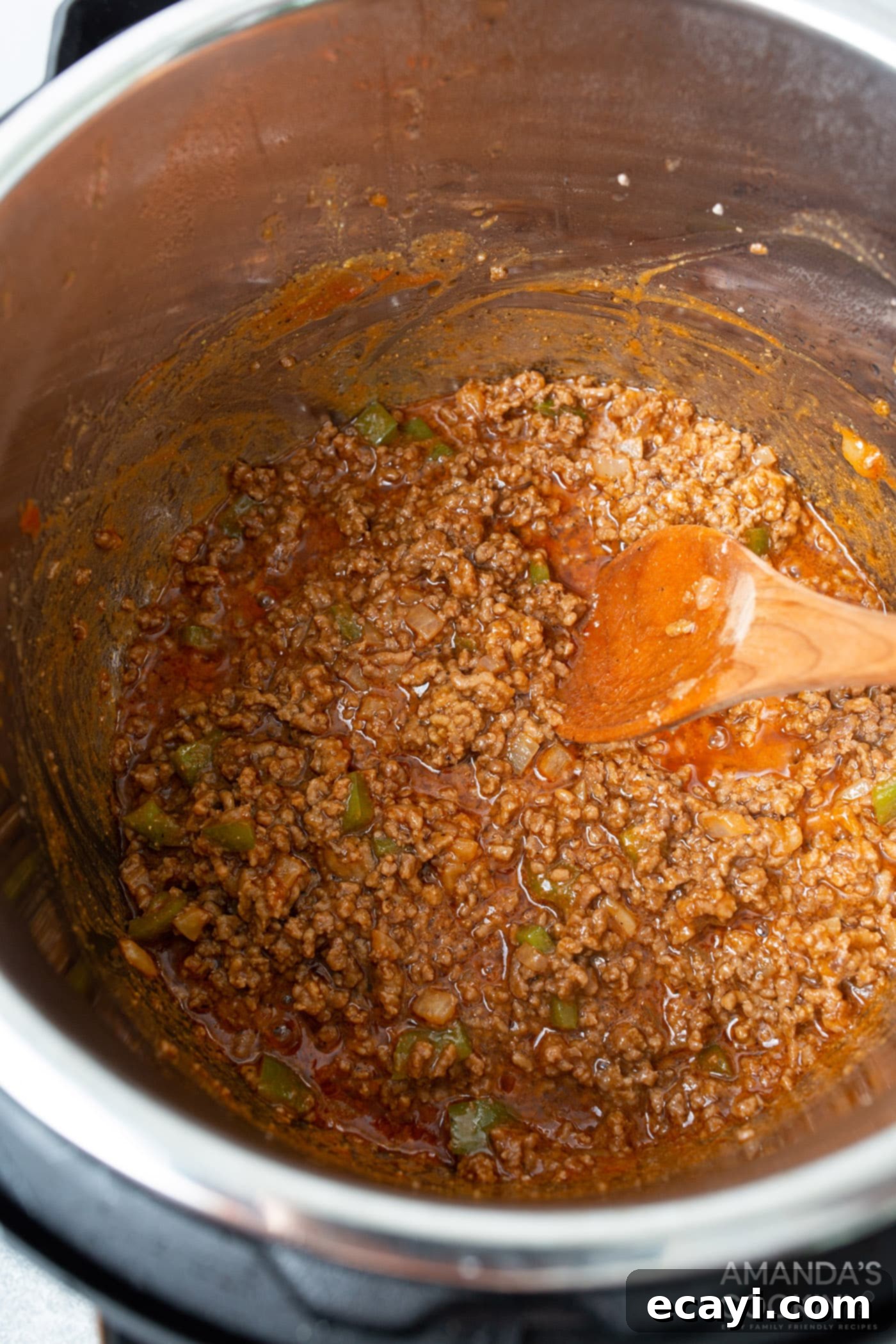 Instant Pot Sloppy Joes 7 sloppy joe in the instant pot