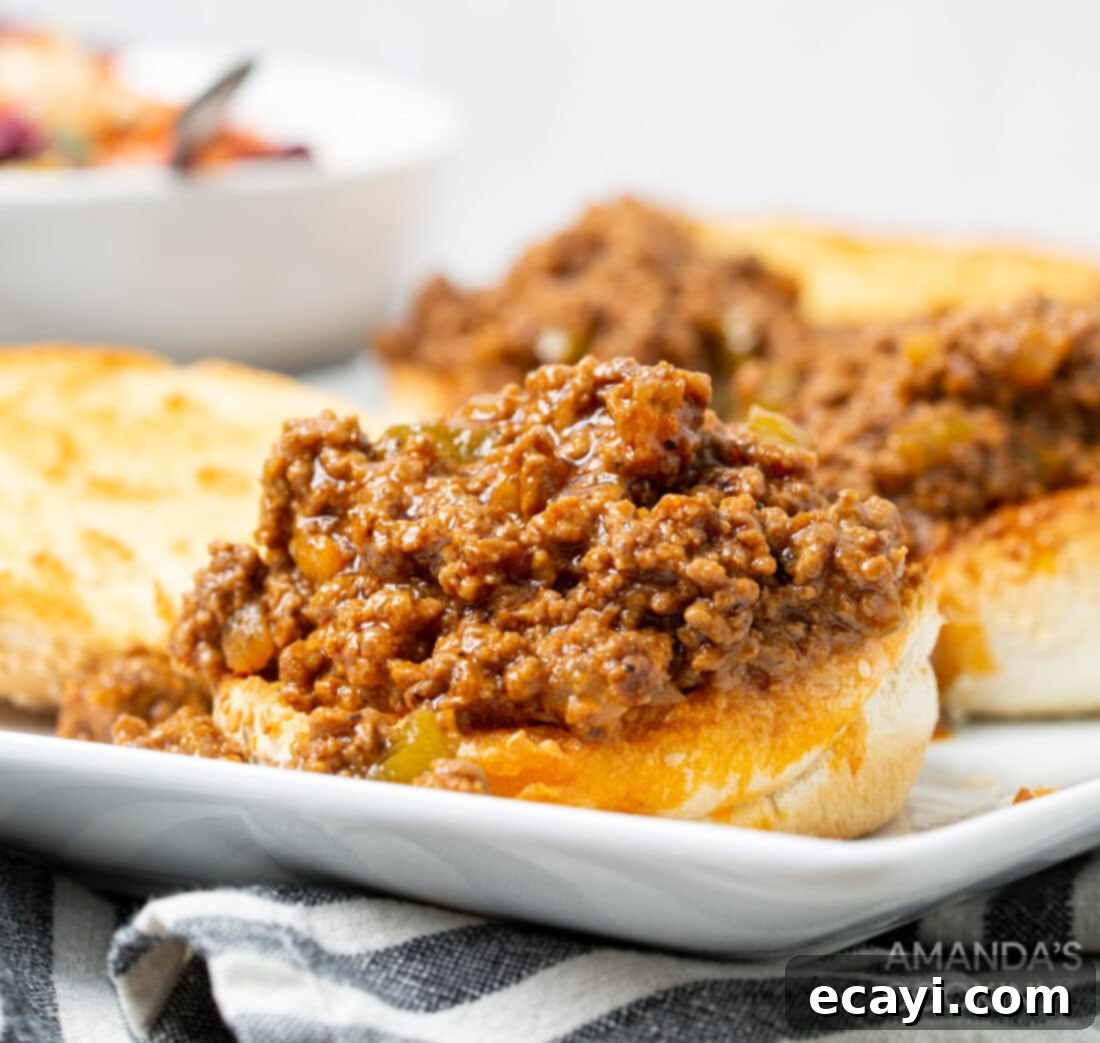 Instant Pot Sloppy Joes 8 open face Instant Pot Sloppy Joe