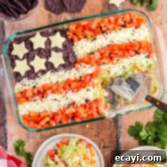 Stars and Stripes Salad 13 taco salad flag