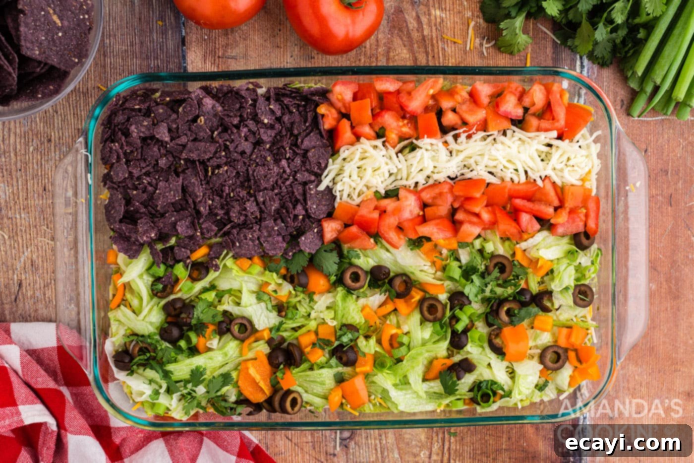 Stars and Stripes Salad 10 stripes made from tomatoes and mozzarella cheese to make flag design