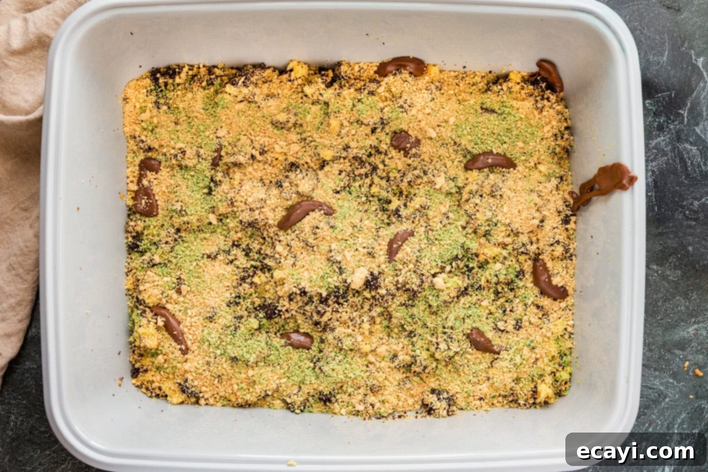 Litterally Delicious 13 Tootsie rolls added on top of finished kitty litter cake