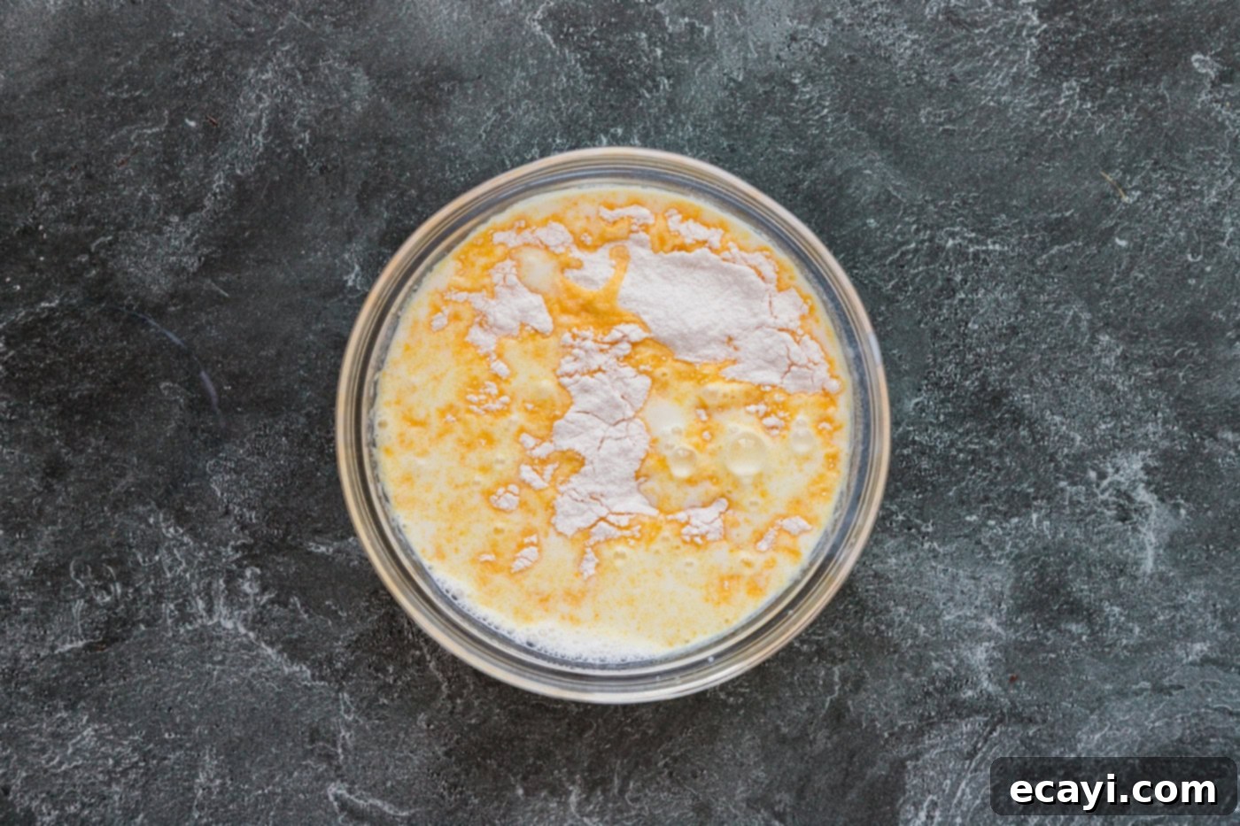 Litterally Delicious 7 instant pudding mix in a bowl with. milk
