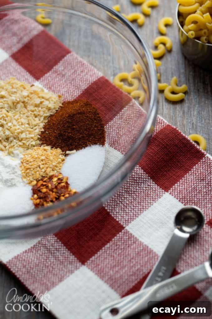 Chili Seasoning Ingredients A selection of spices and seasonings laid out in small bowls, ready to be combined for homemade chili seasoning.