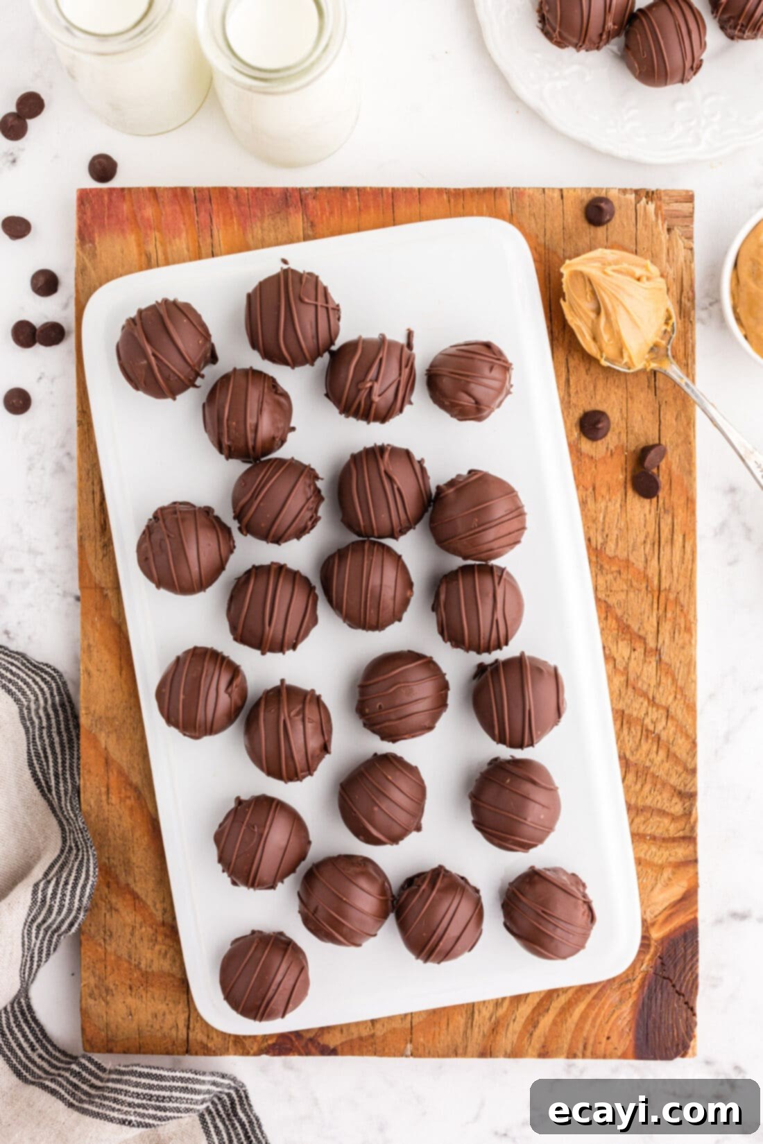 Peanut Butter Chocolate Delights 3 tray of Chocolate Peanut Butter Balls