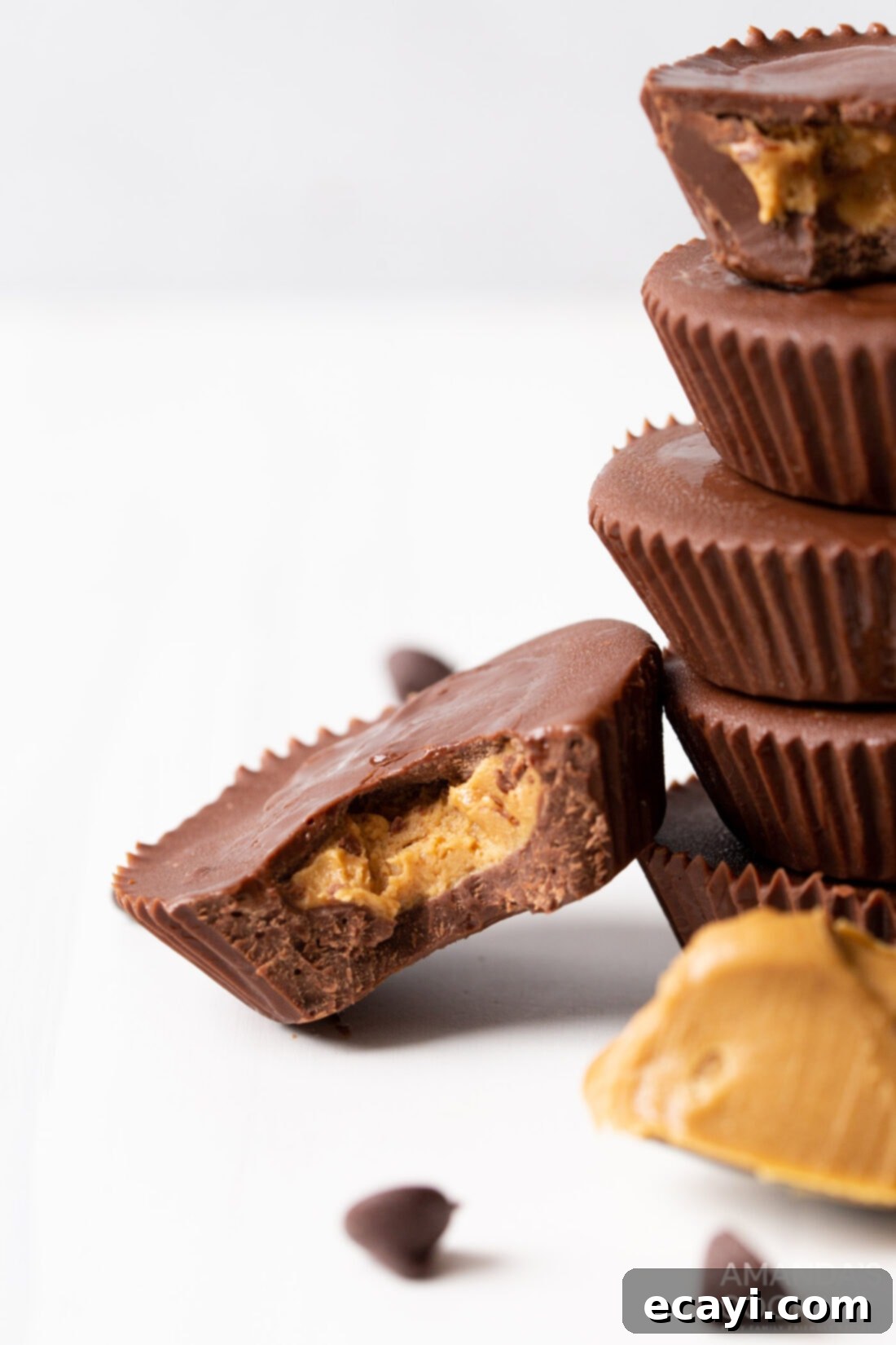 Pure Peanut Butter Bliss 3 Peanut Butter Cup with a bite out of it