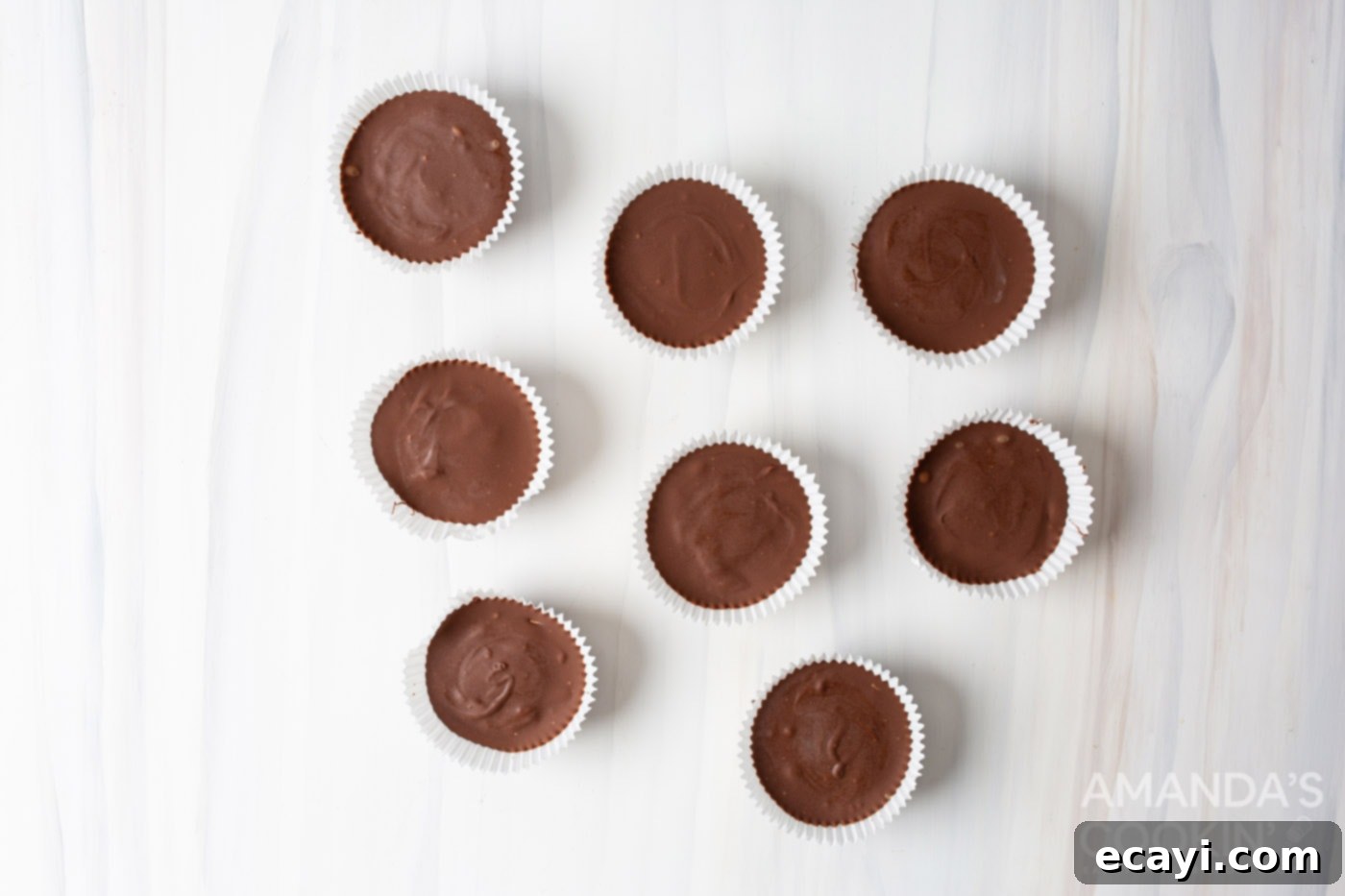 Pure Peanut Butter Bliss 8 peanut butter cups in cupcake liners