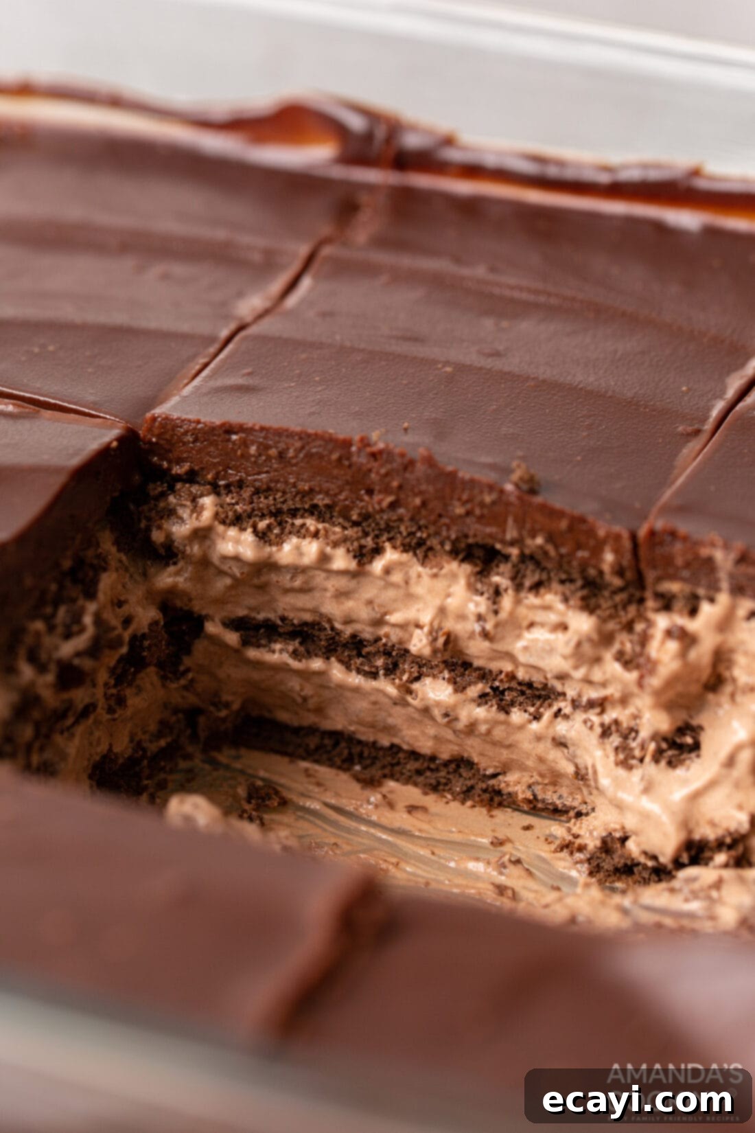 Chilled Chocolate Dream 3 pan of Chocolate Icebox Cake