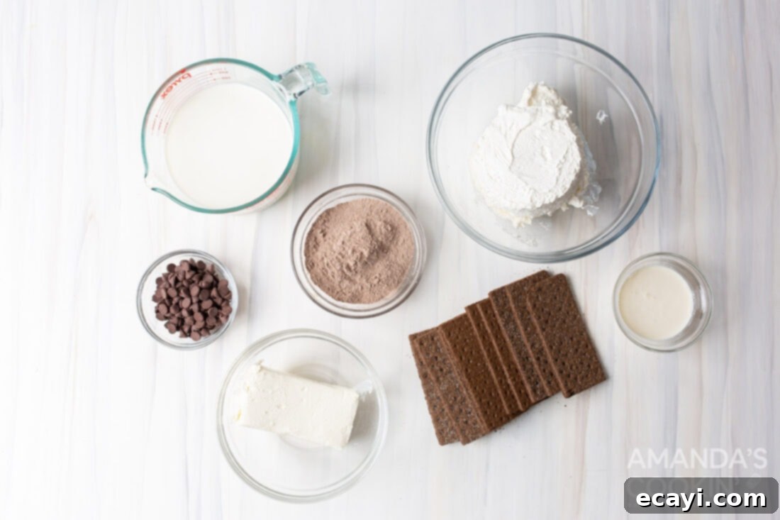 Chilled Chocolate Dream 4 ingredients for Chocolate Icebox Cake