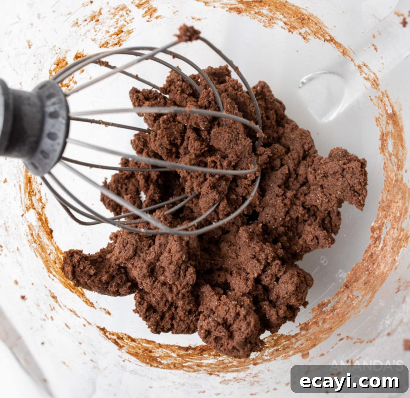 Chilled Chocolate Dream 5 chocolate pudding with cream cheese in stand mixer bowl