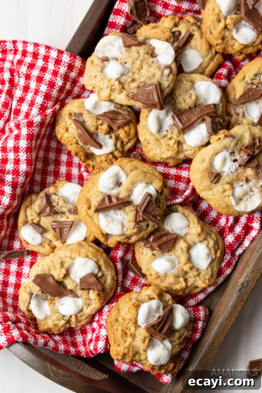 Ultimate Smores Cookies 3 tray of s'mores cookies