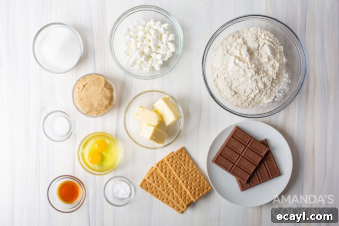 Ultimate Smores Cookies 4 ingredients for smores cookies