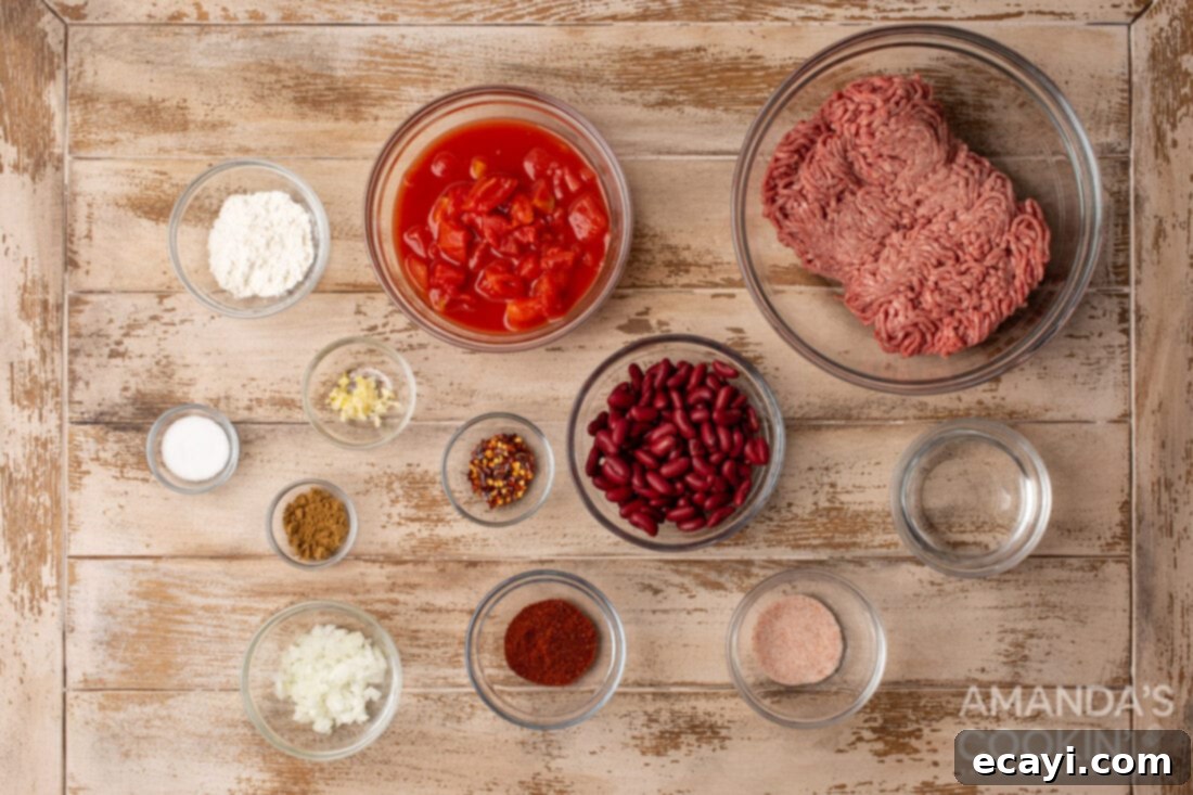 One-Pot Wonder Chili 4 ingredients for Instant Pot Chili