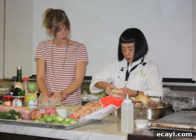 Hiroko Shimbo teaching me how to make ramen noodles at the IACP conference in New York / FoodNouveau.com Hiroko Shimbo teaching me how to make ramen noodles at the IACP conference in New York / FoodNouveau.com
