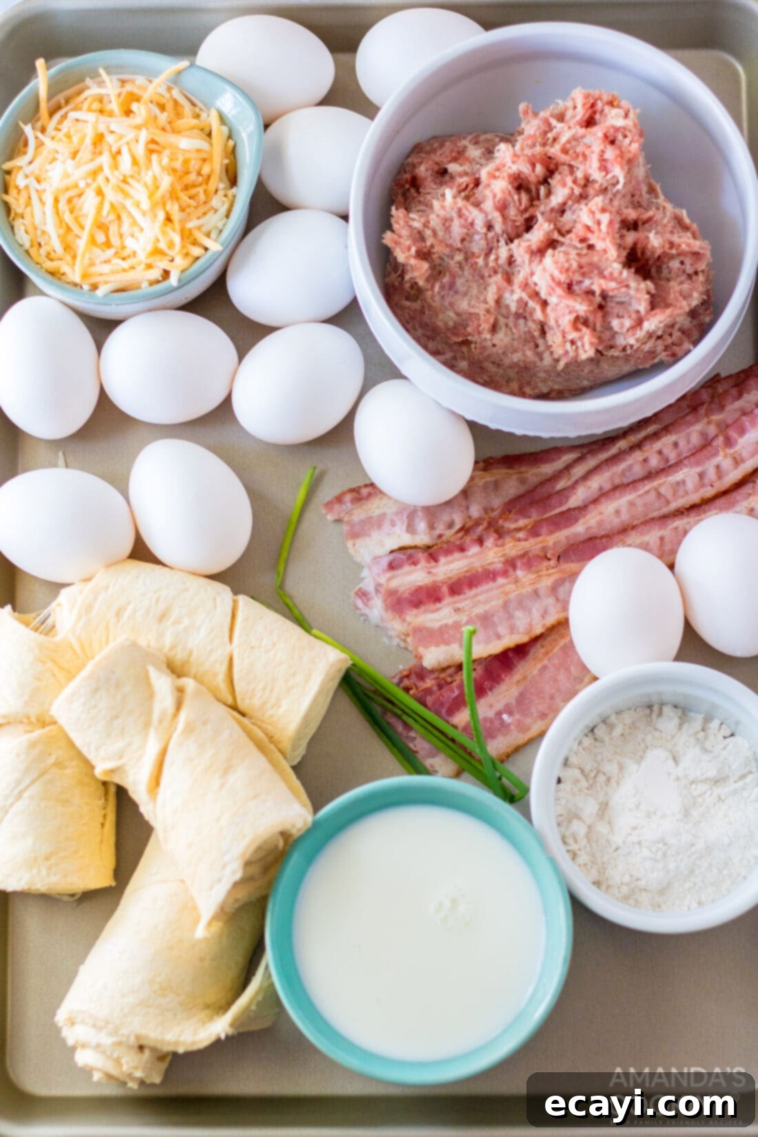 One-Pan Breakfast Pizza 4 ingredients for Sheet Pan Breakfast Pizza