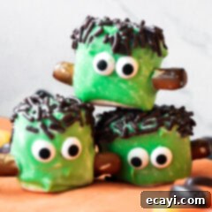 Franken-Mallow Creations 8 Marshmallow Frankensteins, a delicious Halloween treat