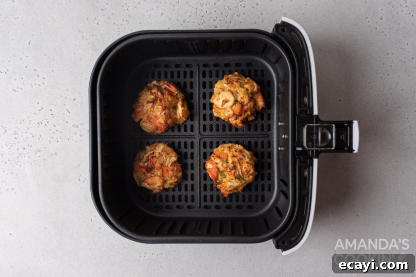 Crispy Air Fryer Crab Cakes 8 baked air fryer crab cakes