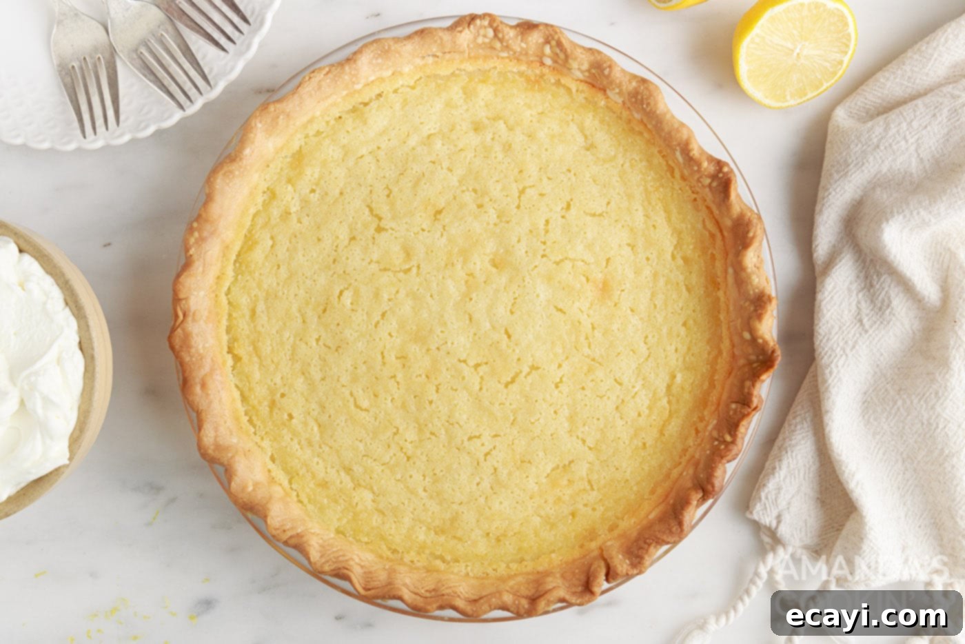 Down-Home Southern Buttermilk Pie 8 baked southern buttermilk pie