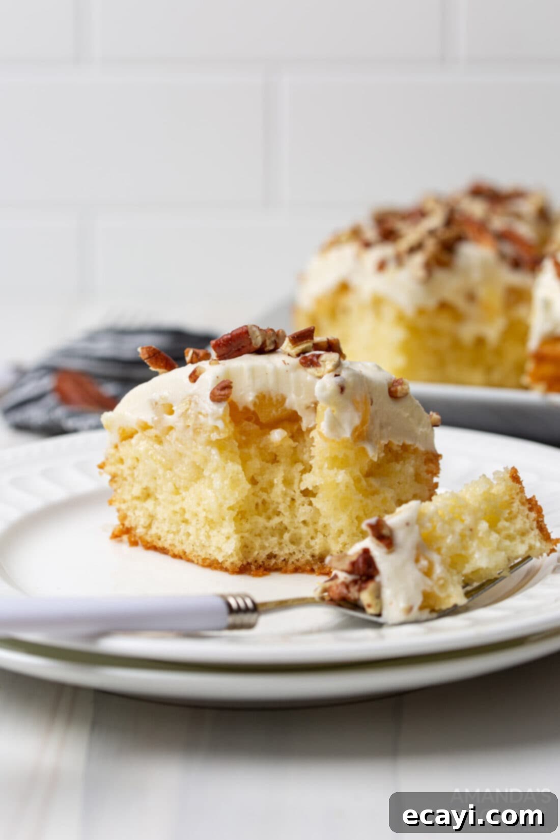 The King's Confection 2 Elvis Presley Cake with a fork full removed