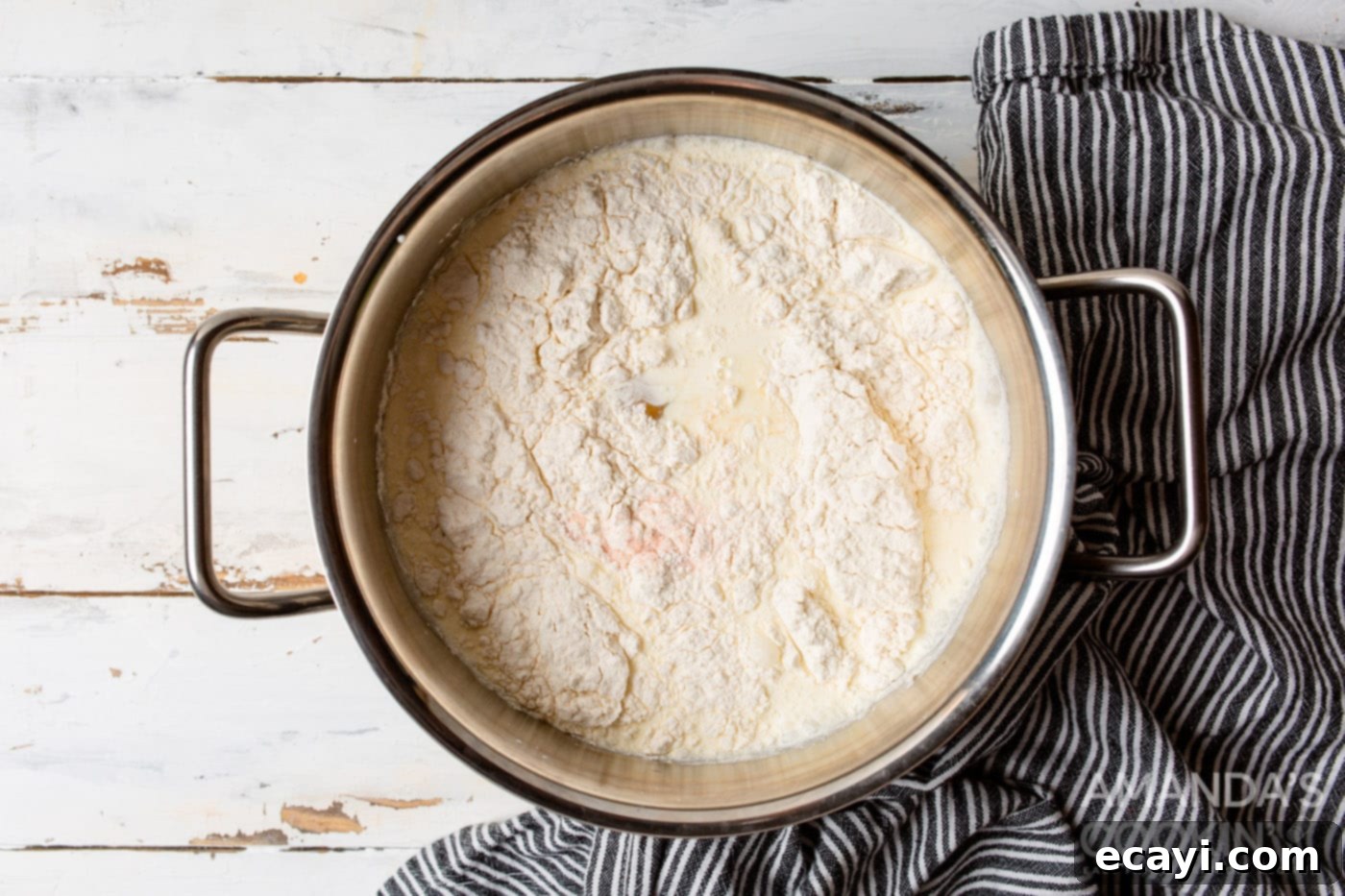 Velvet Coconut Cream Pie 5 half and half, flour, sugar, and salt in a saucepan