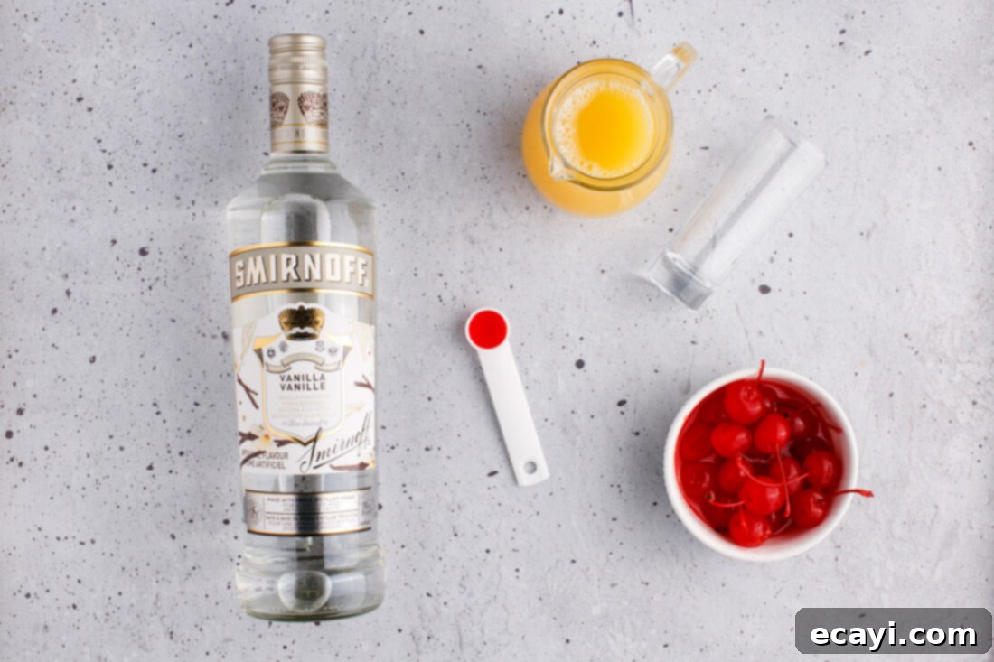 Pineapple Cake Flip Shot 4 ingredients for Pineapple Upside Down Cake Shot