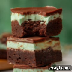 Decadent Mint Chocolate Brownies 14 Chocolate Mint Brownies