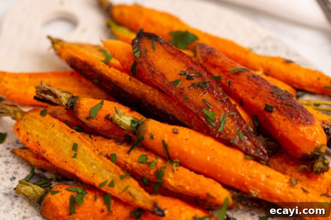 Golden Glazed Carrots 7 plate of Roasted Carrots ready to serve