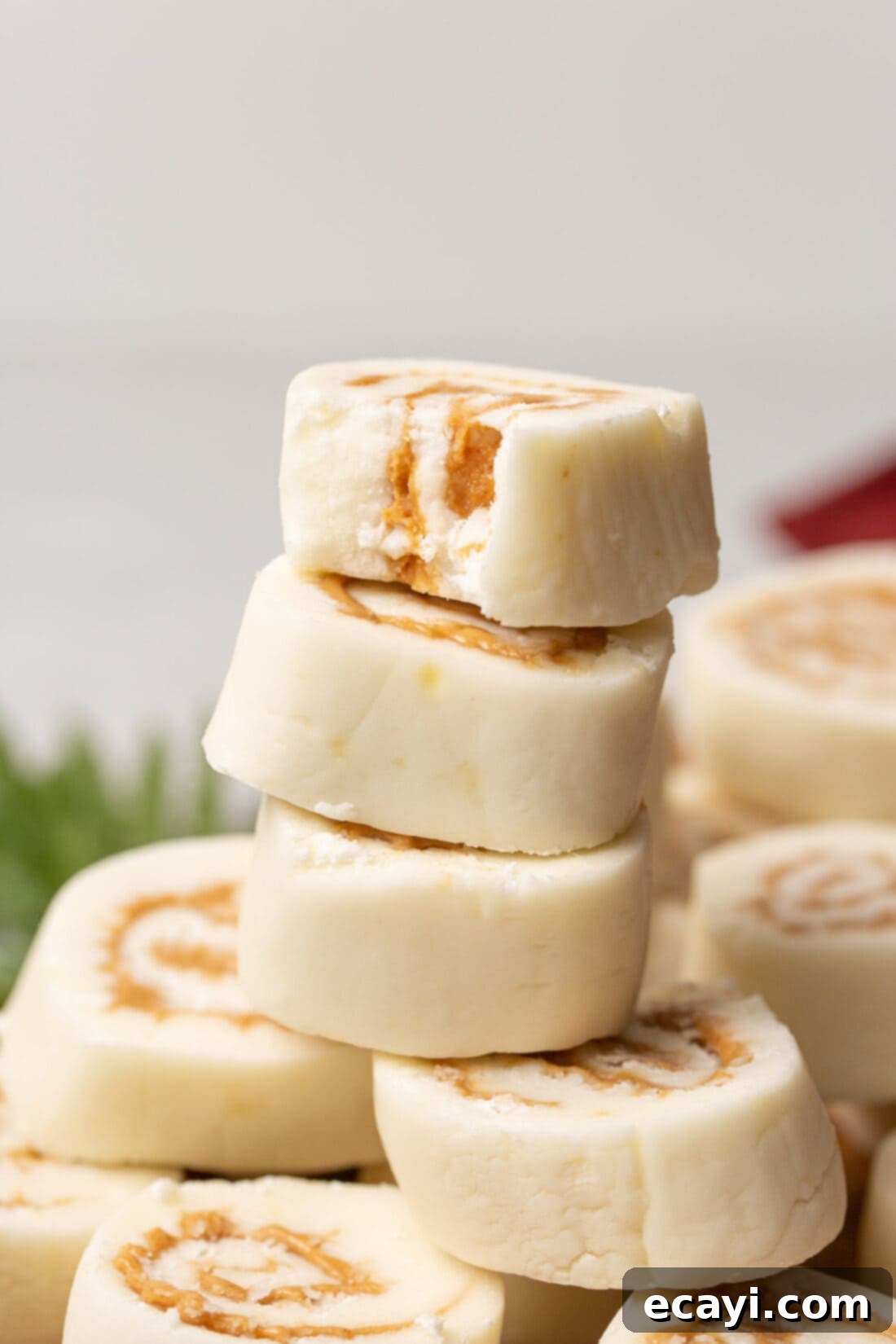 Peanut Butter Potato Delights 3 stack of Potato Candy