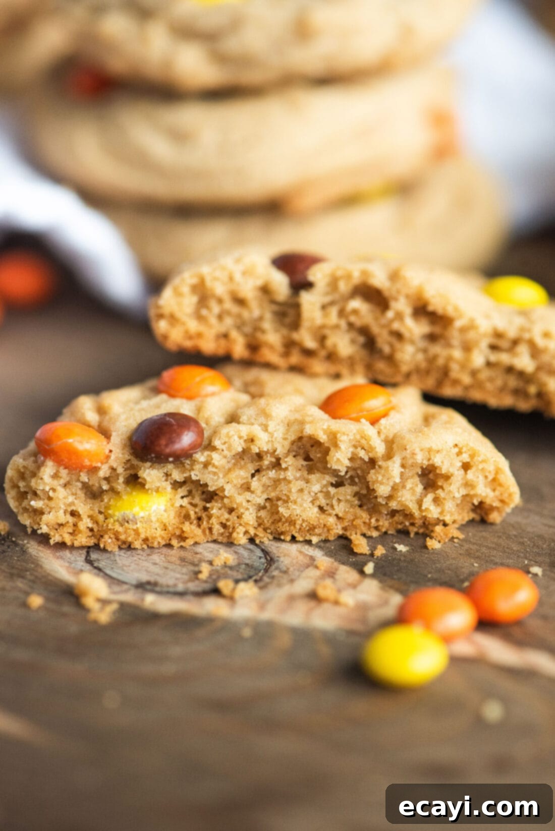 Ultimate Reese's Pieces Cookies 3 broken Reeses Pieces Cookies