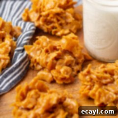 Crunchy Peanut Butter Clusters 10 No Bake Cornflake Cookies