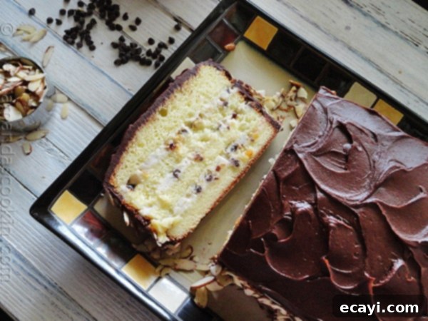 Cassata Cake Another beautiful slice of Cassata Cake, ready to be enjoyed, showing off the textures
