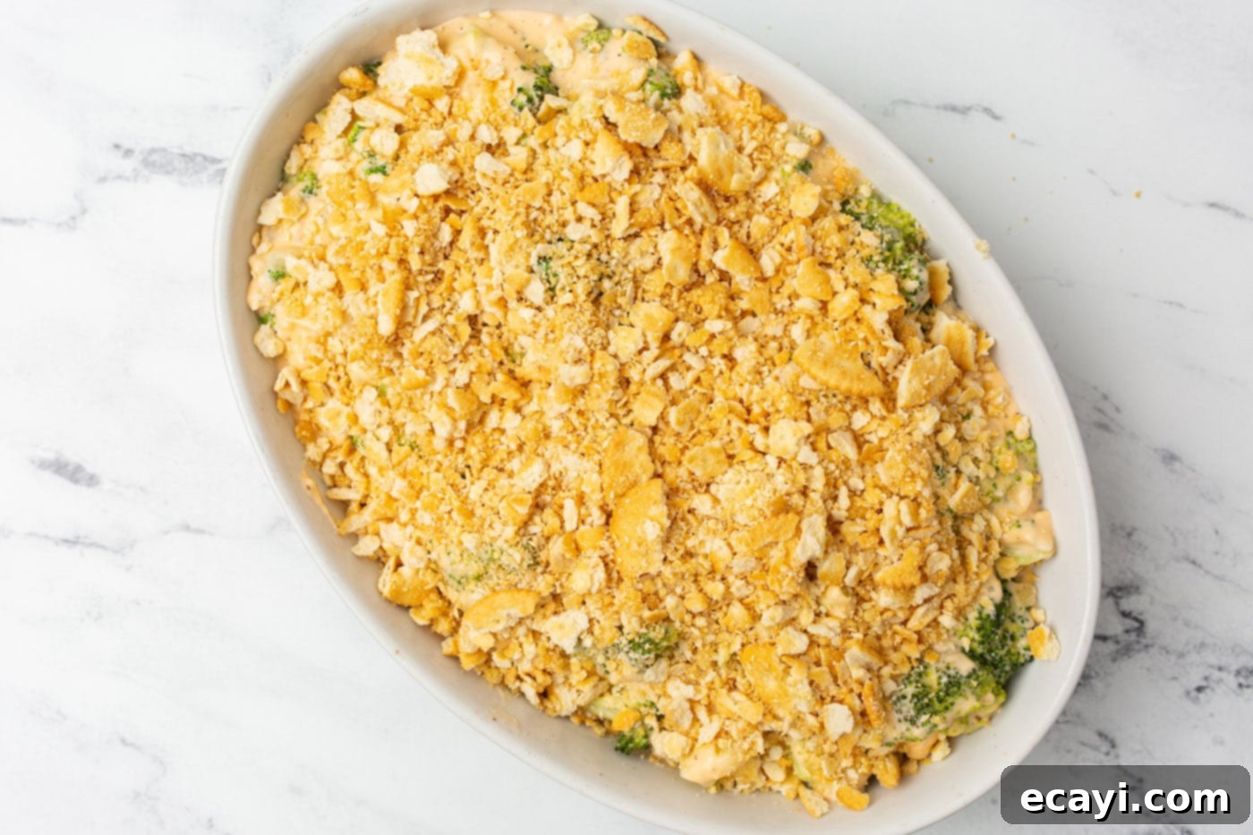 Cheesy Broccoli Bake 11 broccoli casserole with ritz crackers