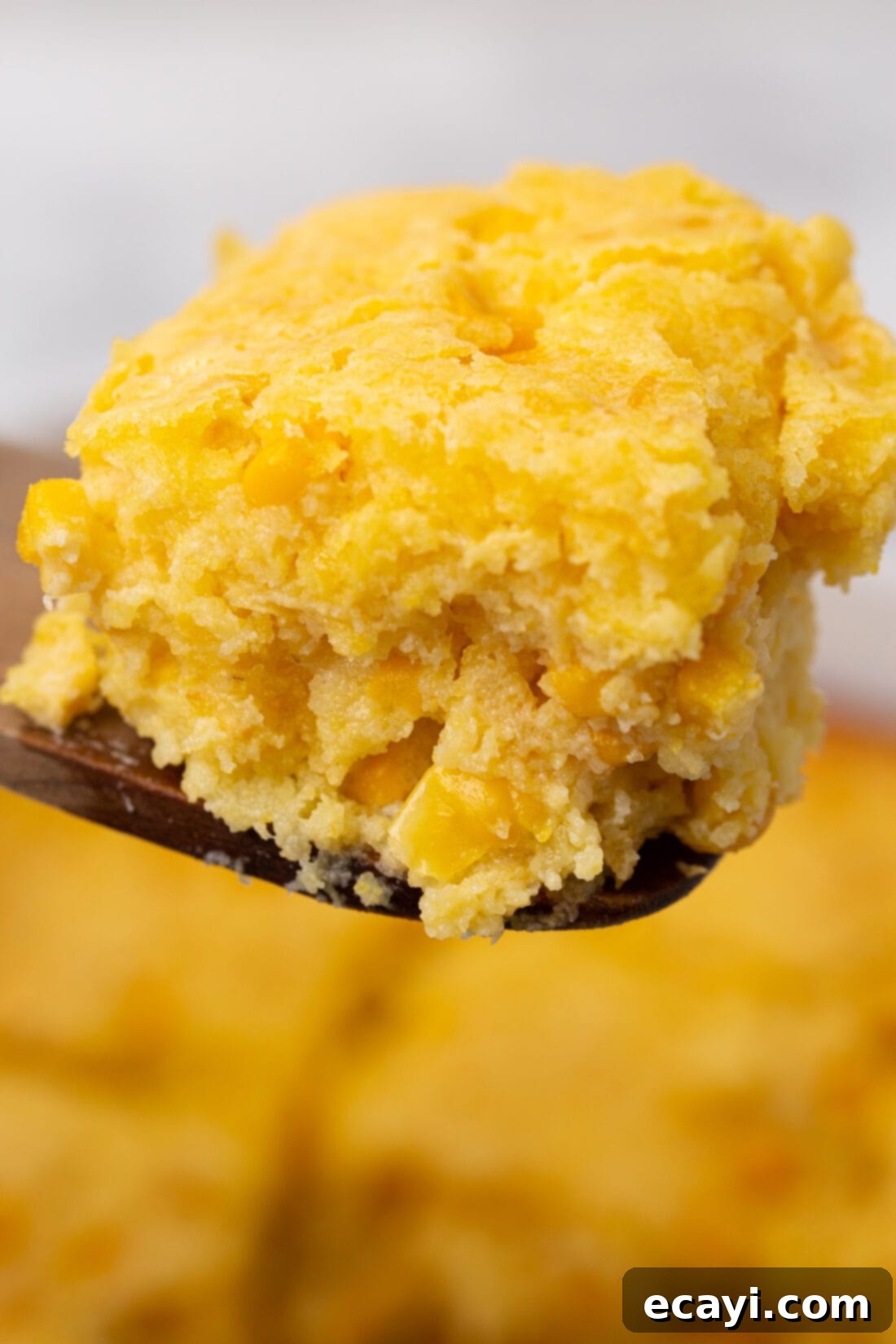 Golden Corn Bake 3 spoon of corn casserole