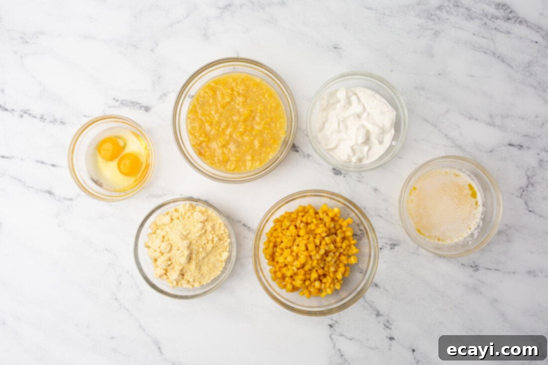 Golden Corn Bake 4 ingredients for corn casserole