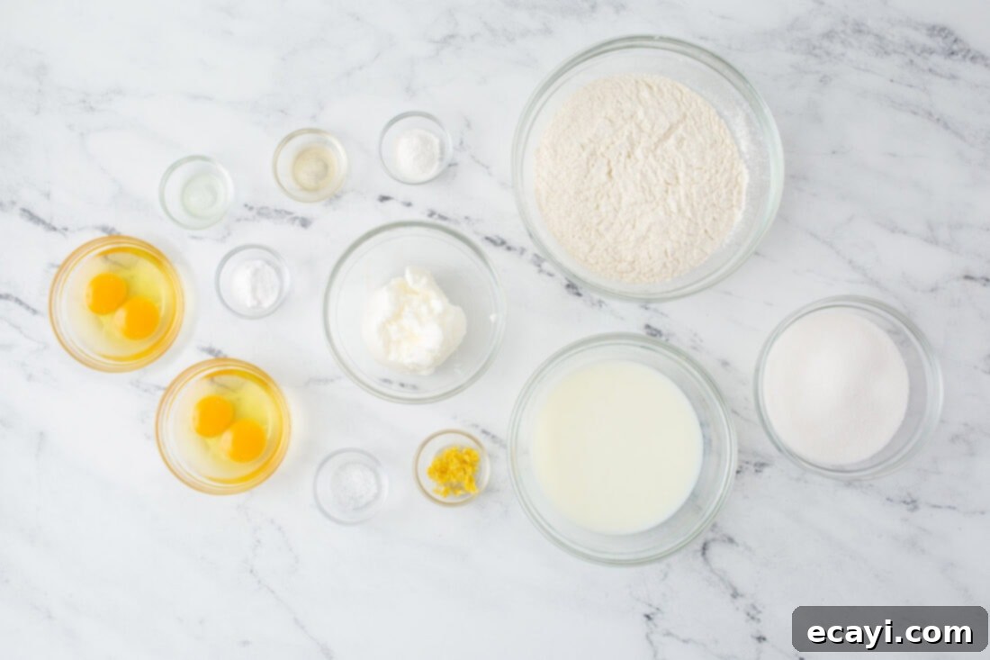 Bright Lemon Bliss 4 ingredients for lemon cake