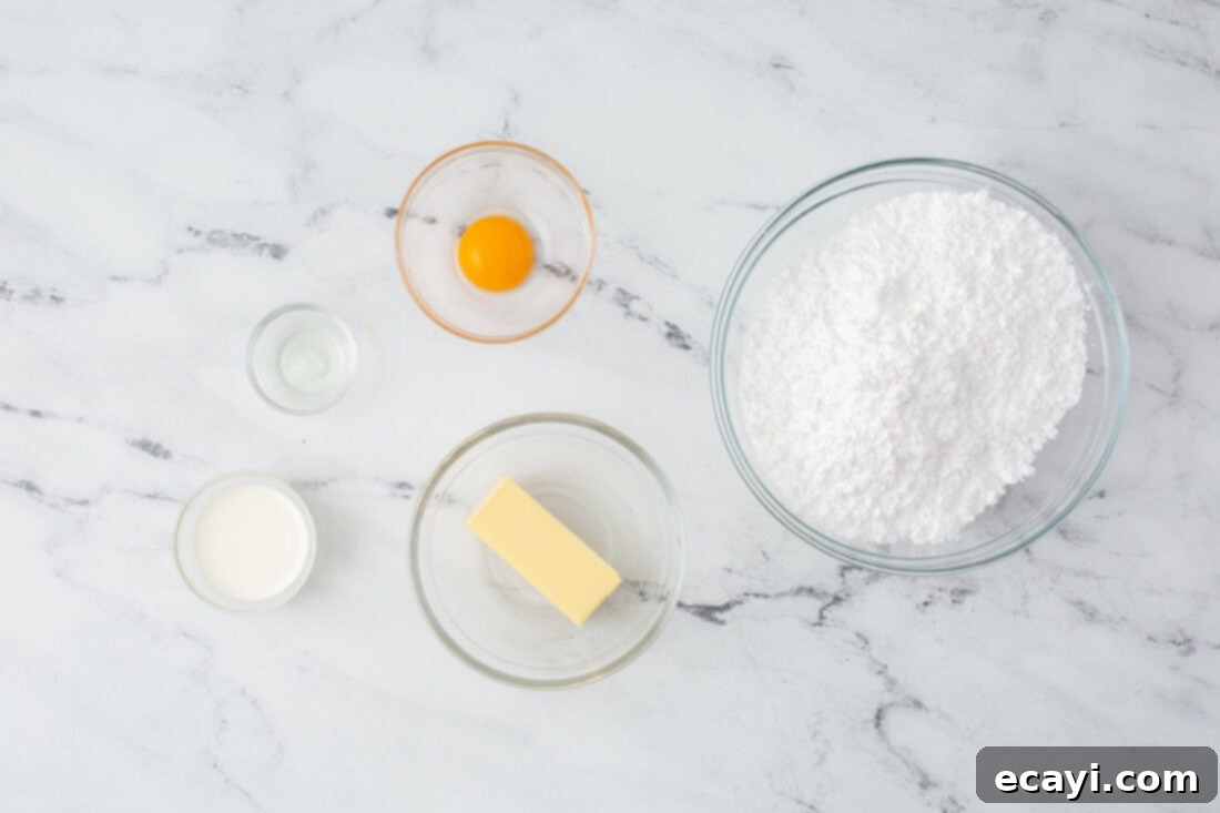 Bright Lemon Bliss 5 ingredients for frosting