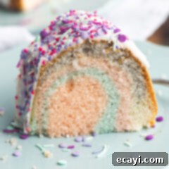 Enchanted Rainbow Bundt 14 Unicorn Bundt Cake